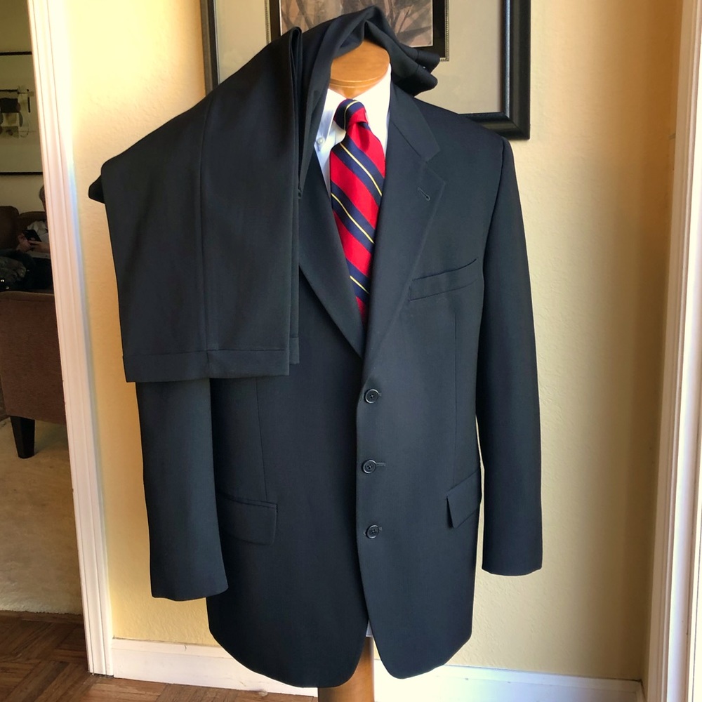 Joseph Abboud for Nordstrom 2 Pc Black Wool Suit